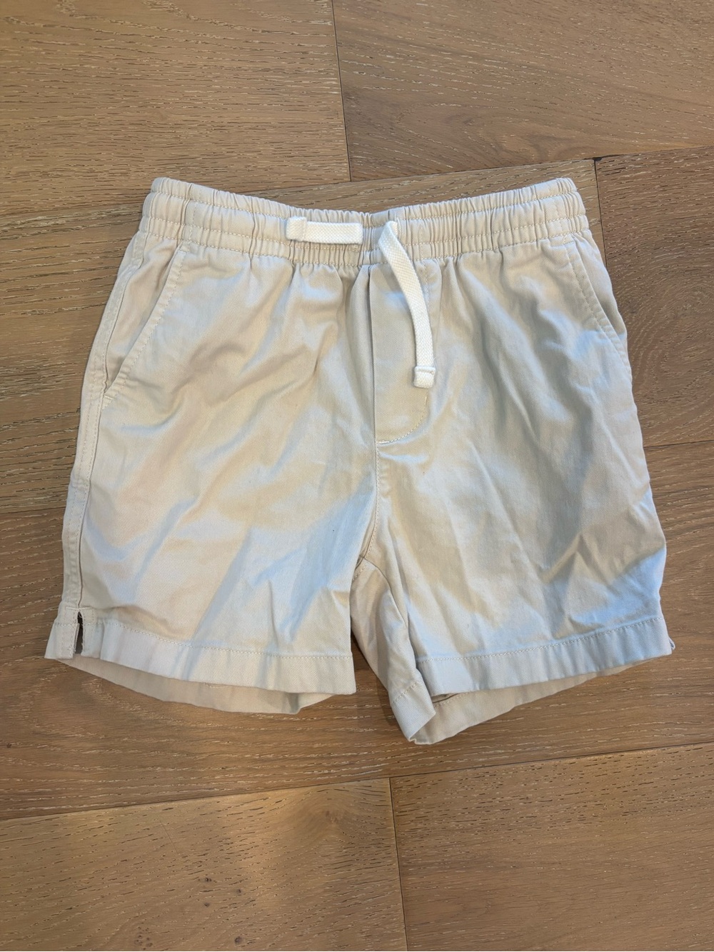 Vineyard Vines Youth Boys Khaki Shorts Sz 7 Pull On Elastic Waist Drawstring Tie